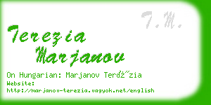 terezia marjanov business card